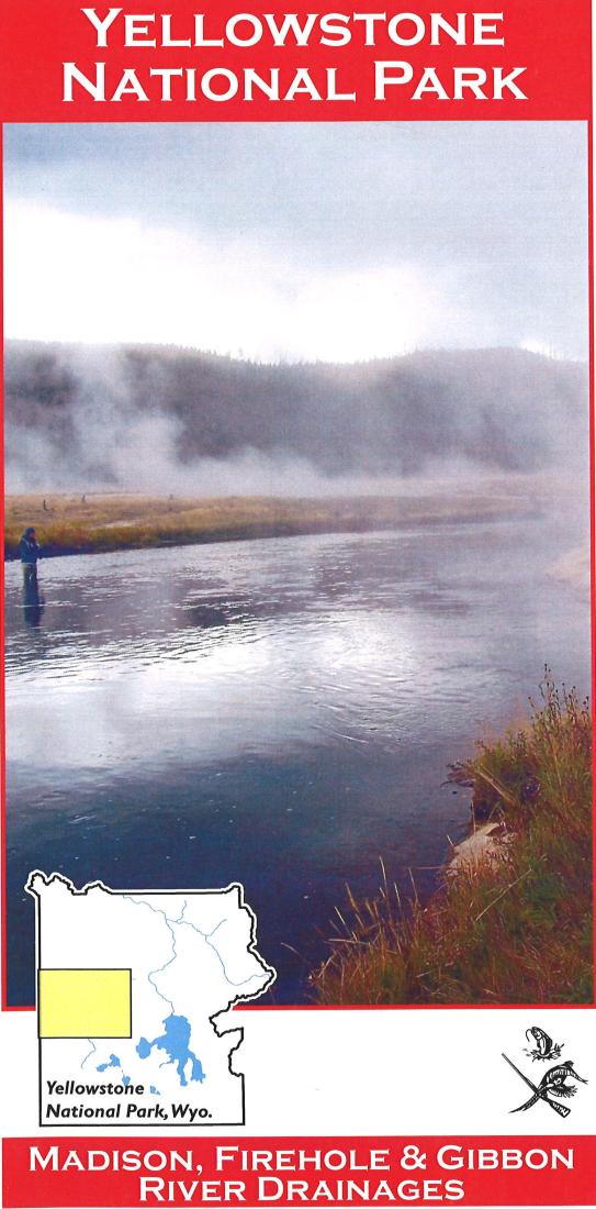 Yellowstone National River Fishing Map