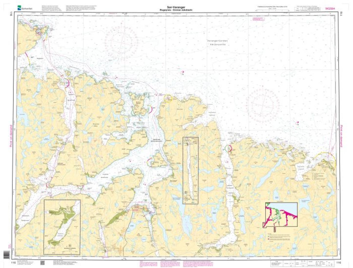 Sør-Varanger, Bugøynes - Grense Jakobselv - 116 - Norway Kartverket Nautical Charts