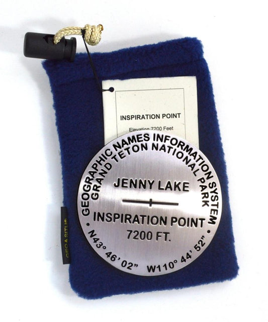 Jenny Lake & Inspiration Point, Grand Teton National Park, Wyoming paperweight