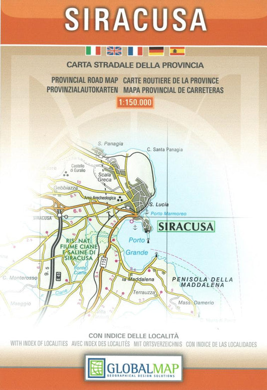 Siracusa : carta stradale della provincia