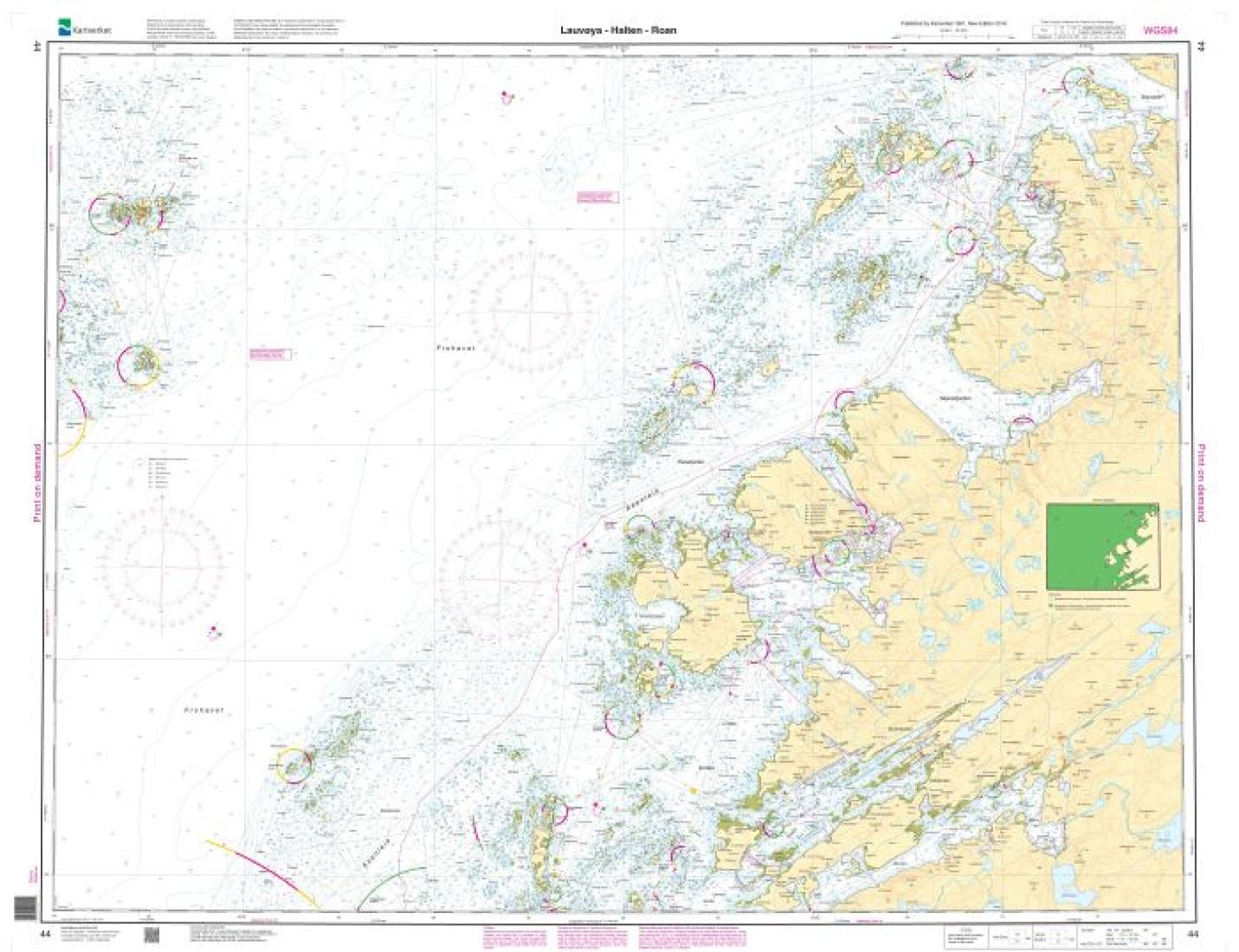 Lauvøya - Halten - Roan - 44 - Norway Kartverket Nautical Charts