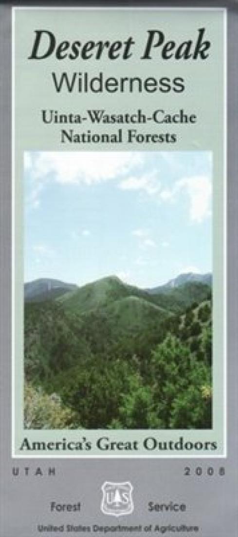 Uinta-Wasatch-Cache National Forest - Deseret Peak Wilderness Map