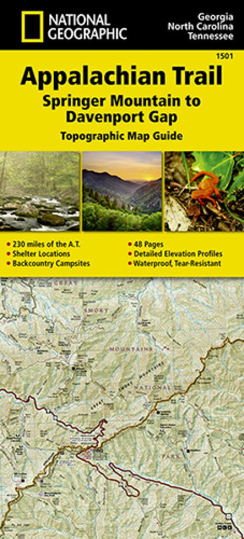 Appalachian Trail : Springer Mountain to Davenport Gap : topographic map guide