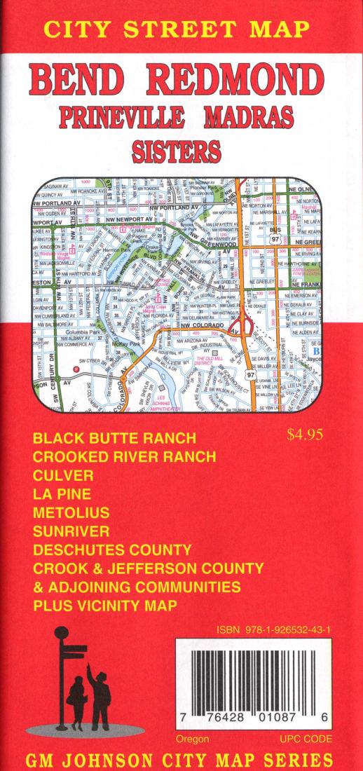 Bend : Redmond : Prineville : Madras : Sisters : city street map