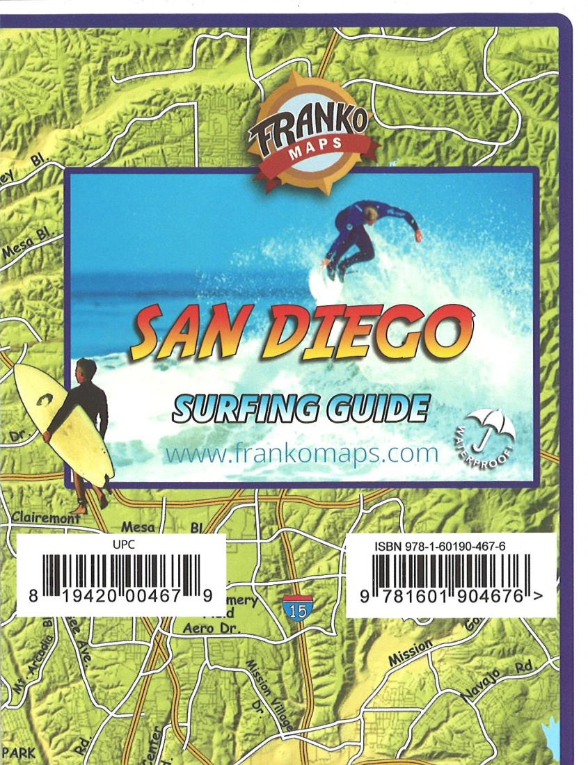 San Diego Surfing Guide Map