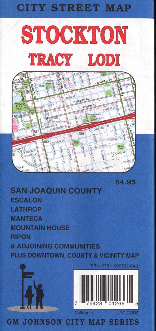 Stockton : Tracy : Lodi : city street map = Stockton : San Joaquin : county & cities : city street map