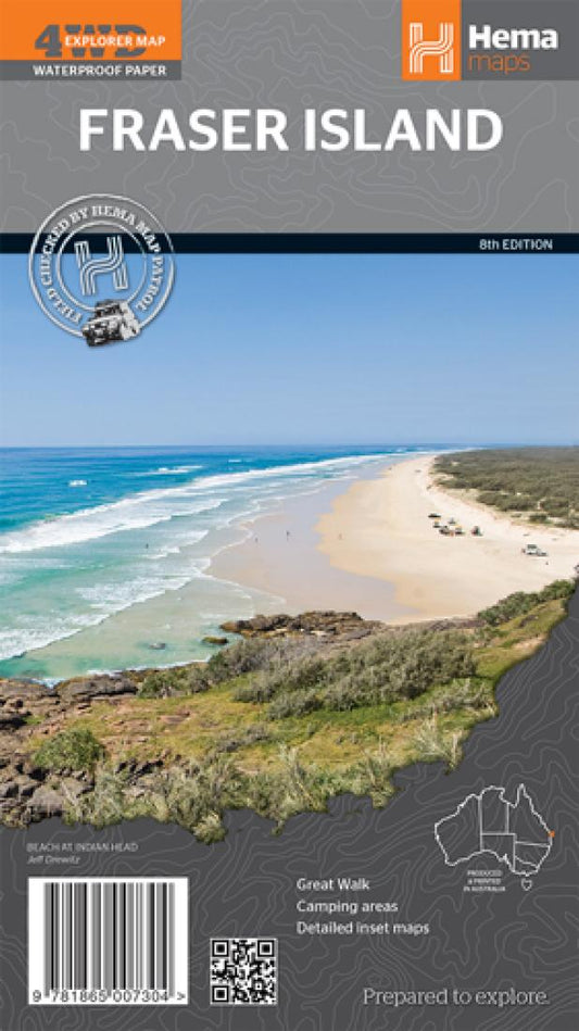 Fraser Island : 4wd explorer map