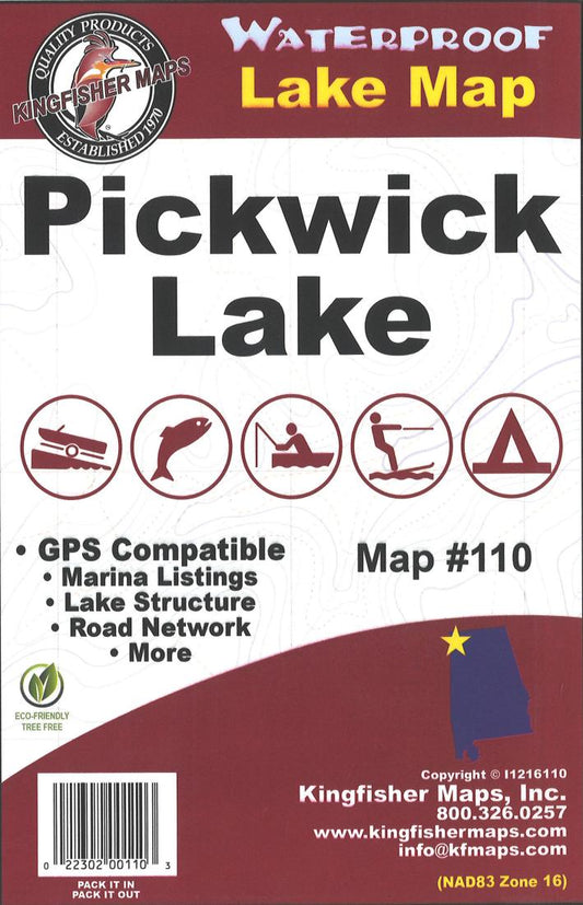 Pickwick Lake Fishing Map