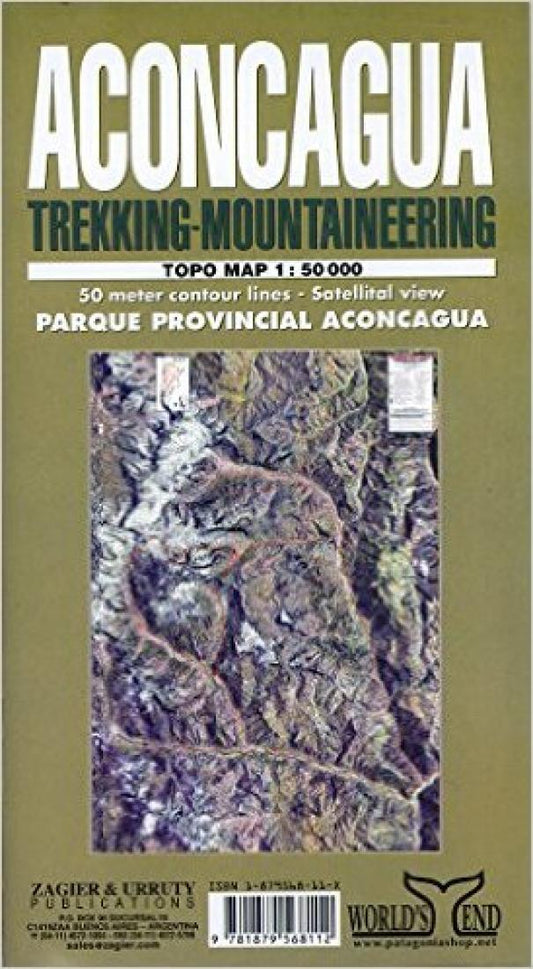 Aconcagua : trekking-mountaineering : topo map 1:50,000