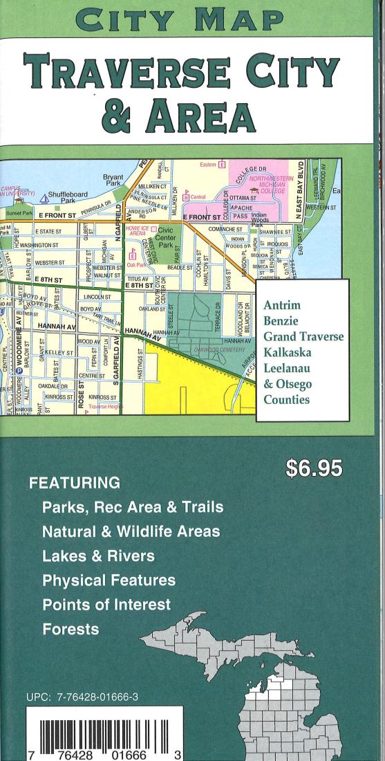 Traverse City & area : city map = Traverse City & area : regional map
