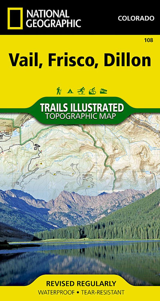 Vail, Frisco, Dillon Trails Illustrated Map
