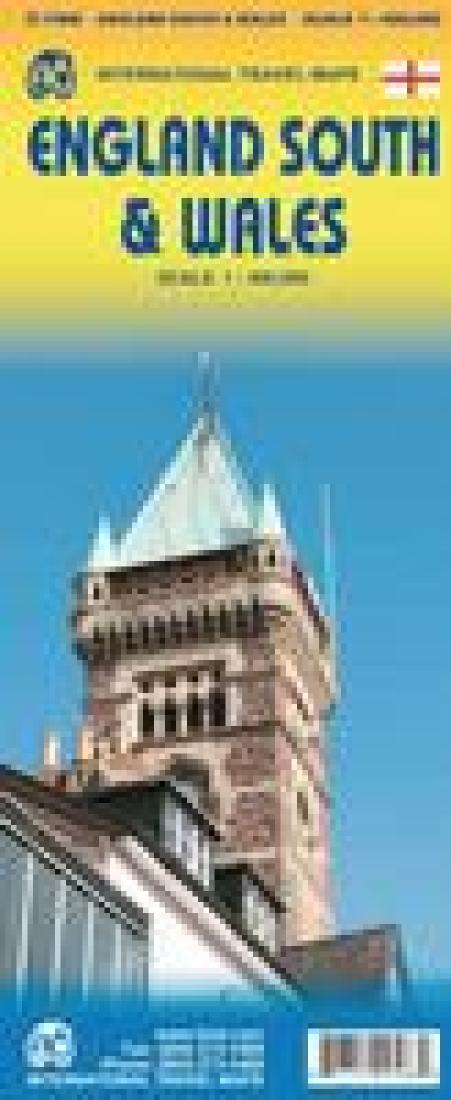 England South & Wales Travel Map