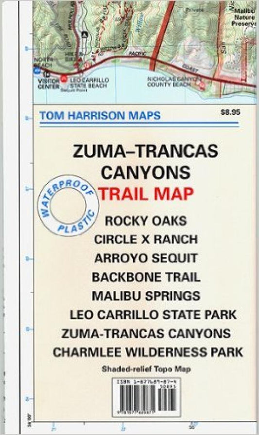 Zuma-Trancas Canyons trail map