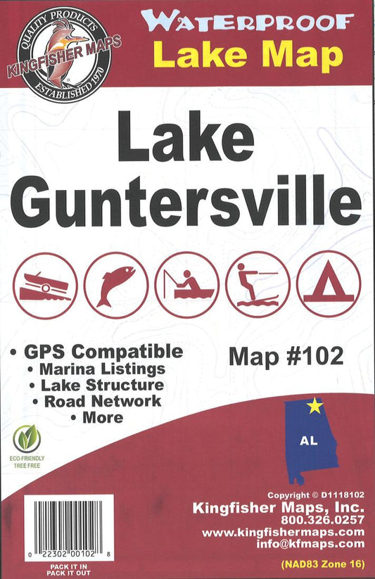 Lake Guntersville Fishing Map