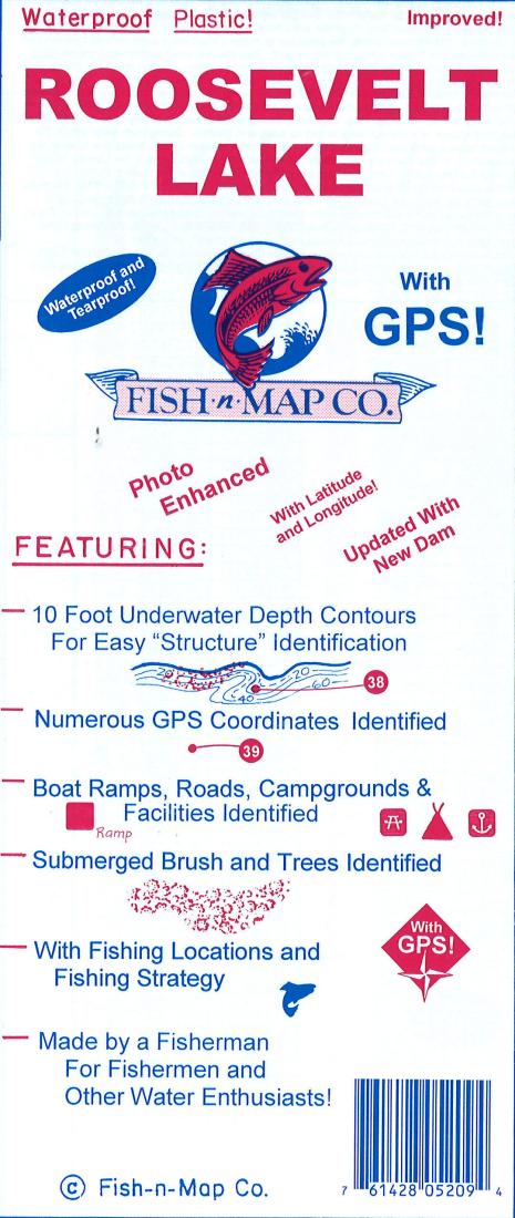 Roosevelt Lake Fishing Map