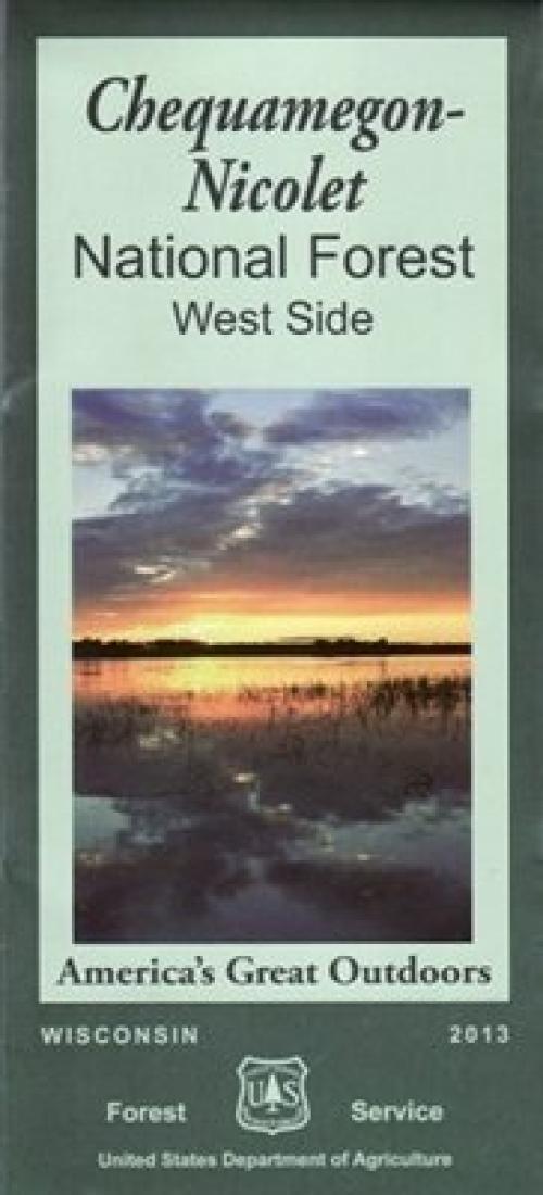 Chequamegon Nicolet National Forest - West Half Map