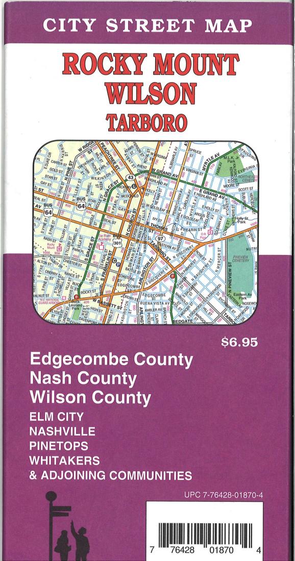 Rocky Mount : Wilson : Tarboro : city street map = Wilson : Rocky Mount : Tarboro : city street map