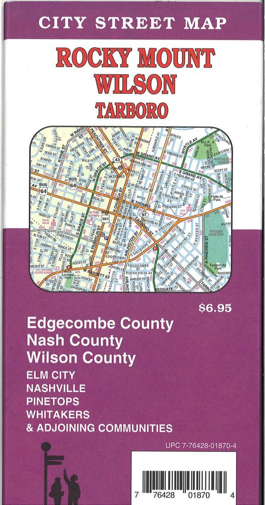 Rocky Mount : Wilson : Tarboro : city street map = Wilson : Rocky Mount : Tarboro : city street map