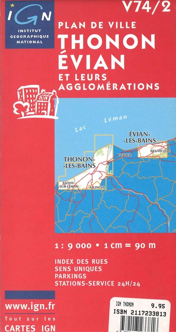 Thonon/Evian City Maps