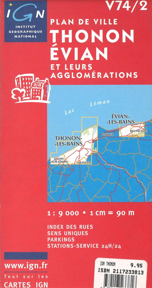 Thonon/Evian City Maps