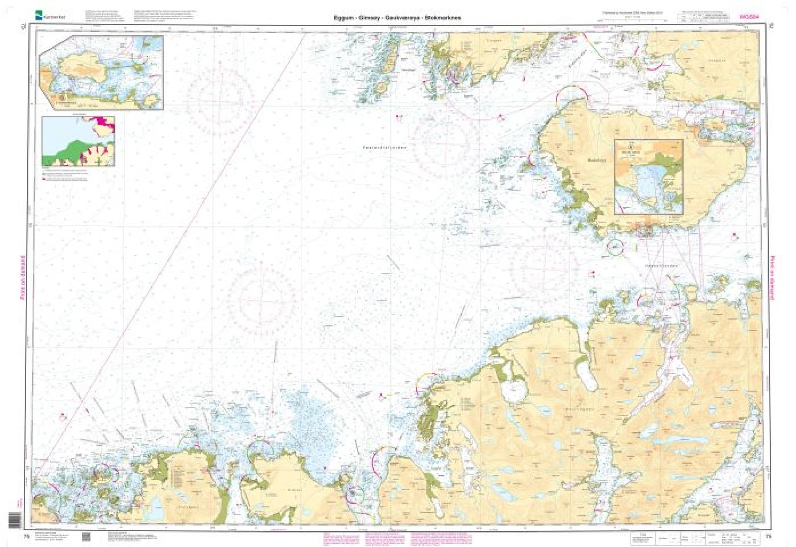 Eggum - Gimsøy - Gaukværøya - Stokmarknes - 75 - Norway Kartverket Nautical Charts