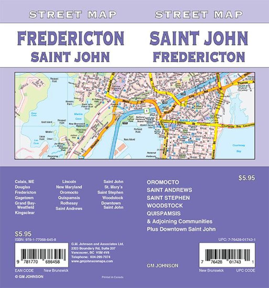 Saint John, Fredericton street map