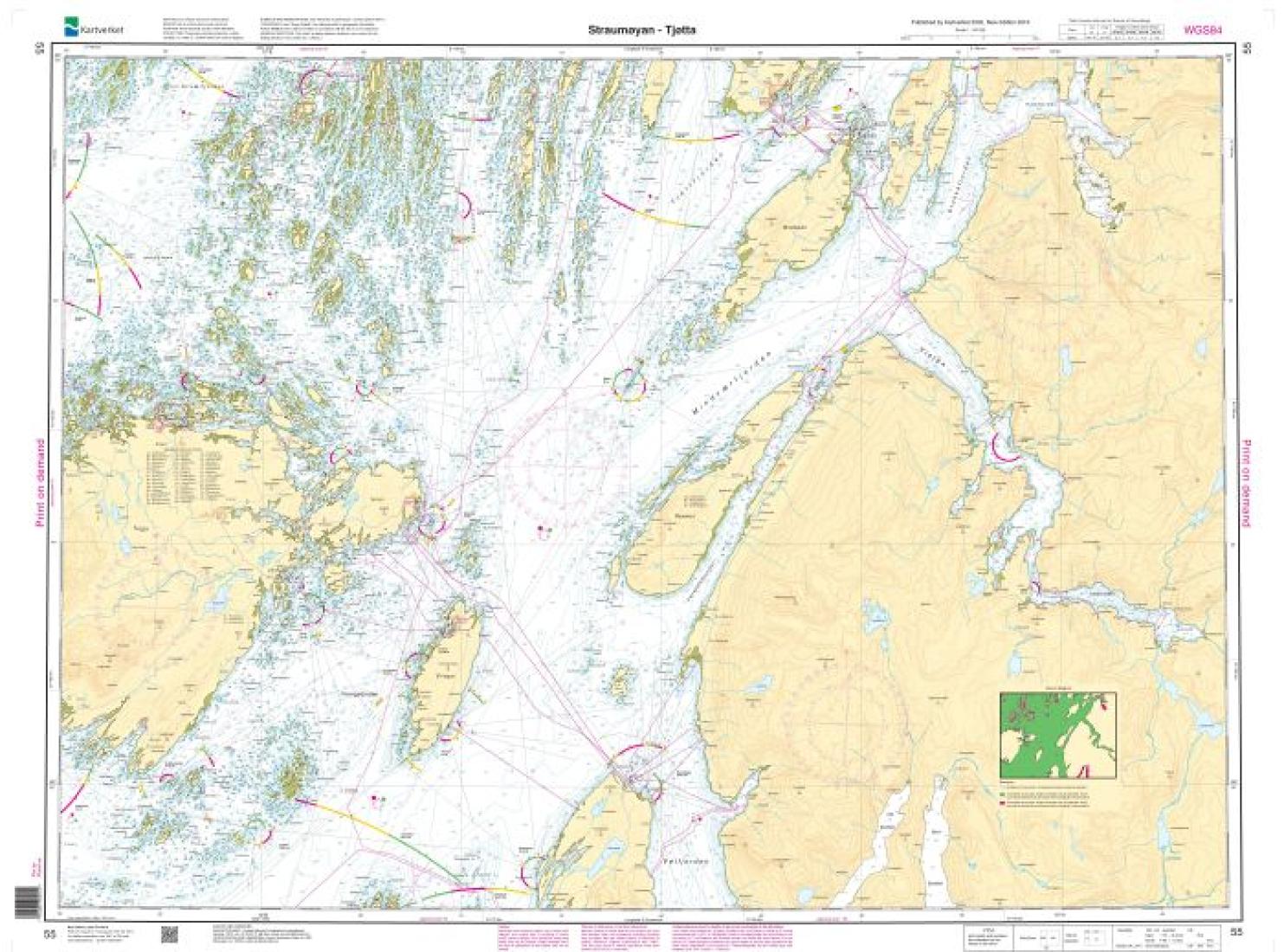 Straumøyan - Tjøtta - 55 - Norway Kartverket Nautical Charts