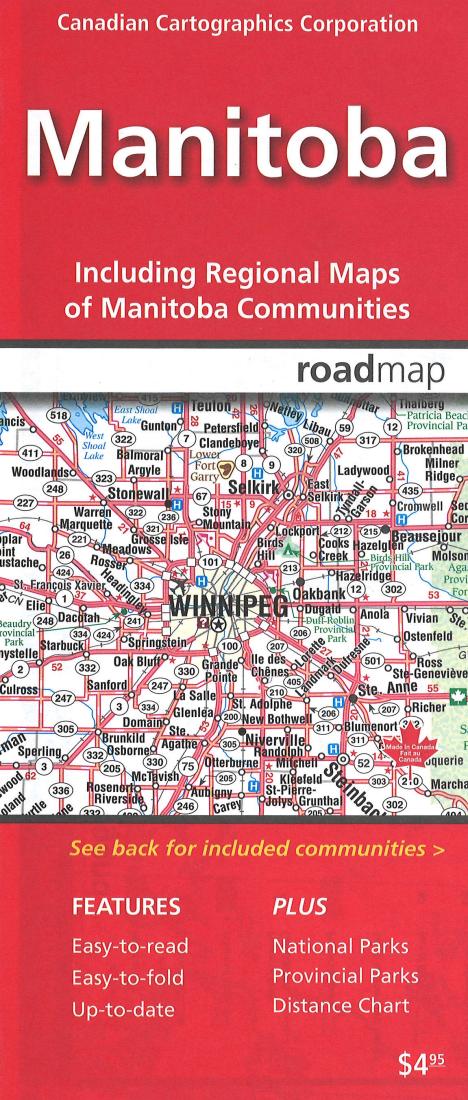 Manitoba Road Map