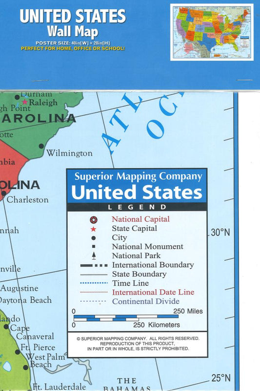 United States Wall Map
