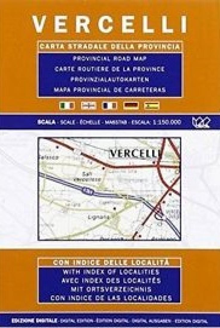 Vercelli : carta stradale della provincia
