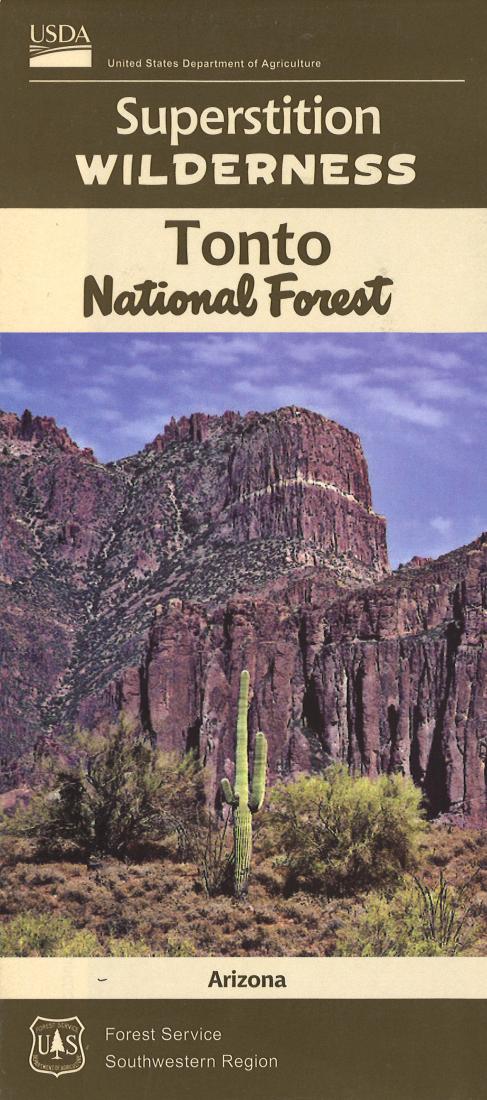 Superstition Wilderness: Tonto National Forest Map