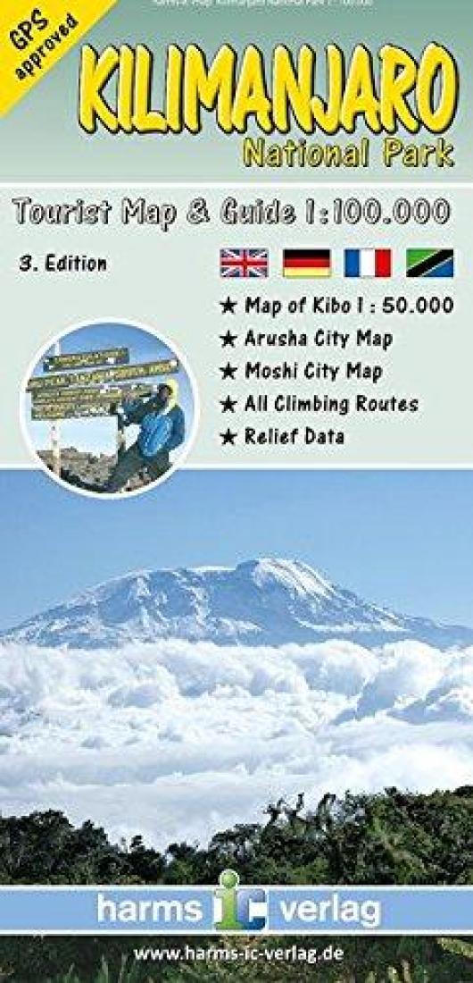 Kilimanjaro National Park, Tourist Map and Guide