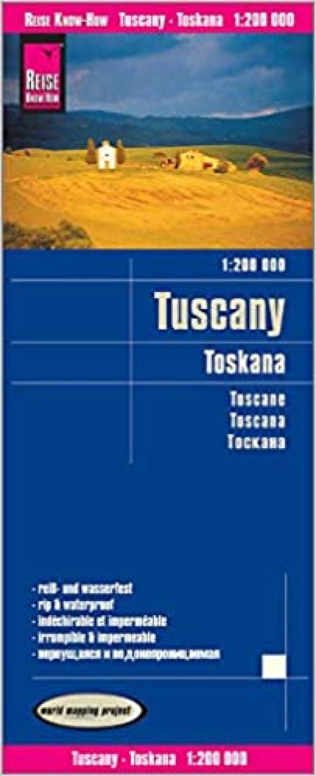 Toskana : 1:200 000 = Tuscany : 1:200 000 = Toscane : 1:200 000 = Toscana : 1:200 000 : 1:200 000