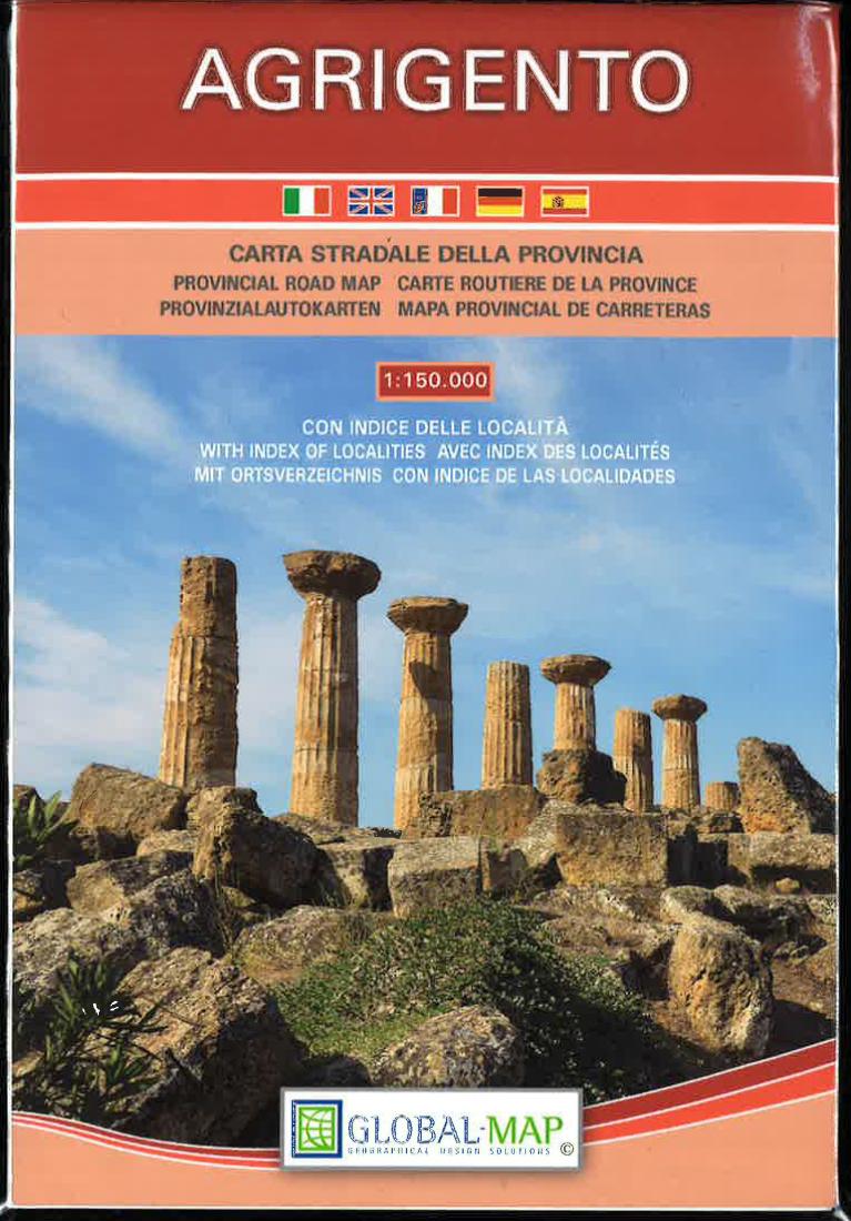 Agrigento Provincial Road Map: Carta Stradale Della Provincia