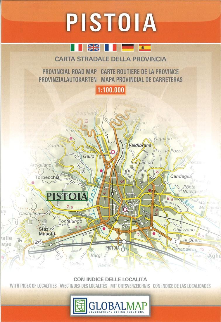 Pistoia : carta stradale della provincia