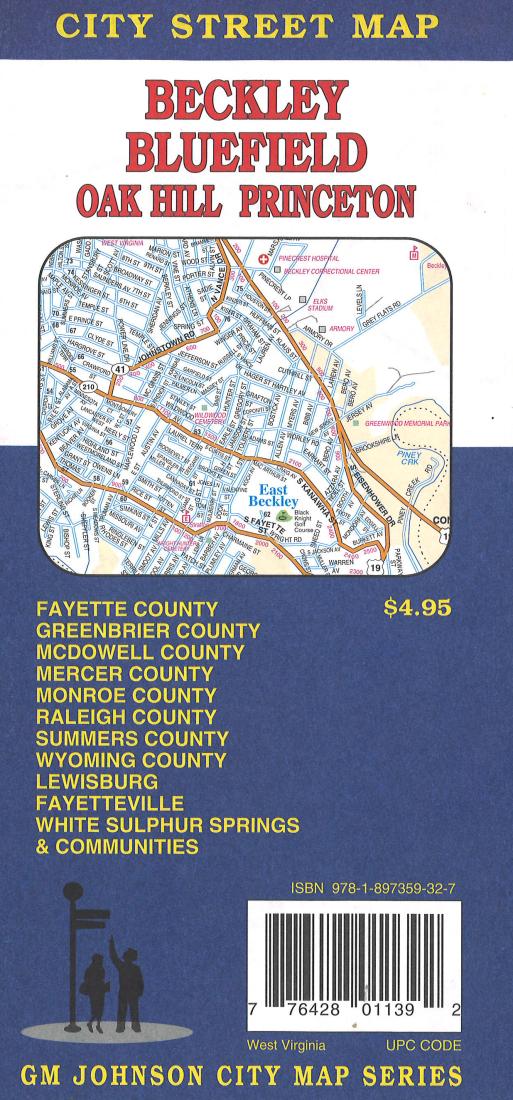 Beckley : Bluefield : Oak Hill : Princeton : city street map = Southern West Virginia : cities & counties : city street map