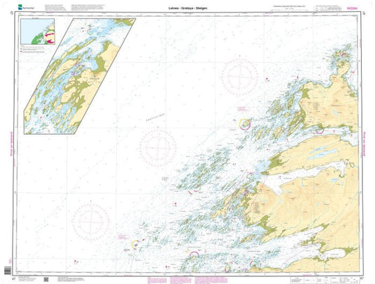 Leines - Grøtøya - Steigen - 67 - Norway Kartverket Nautical Charts