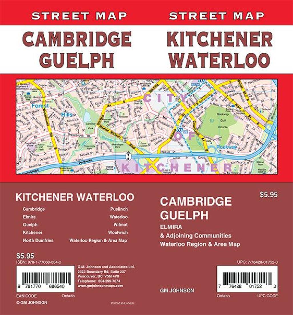 Kitchener / Waterloo / Cambridge / Guelph, Ontario Street Map