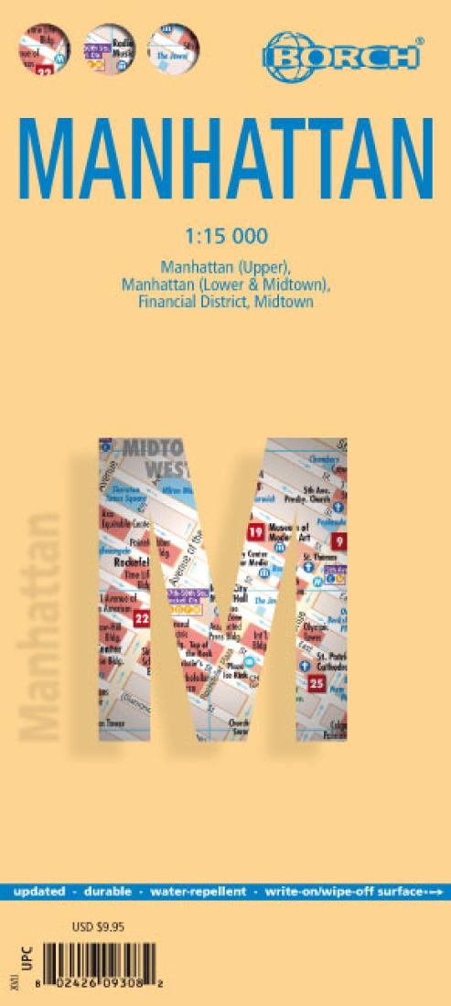Manhattan, New York Borough Map