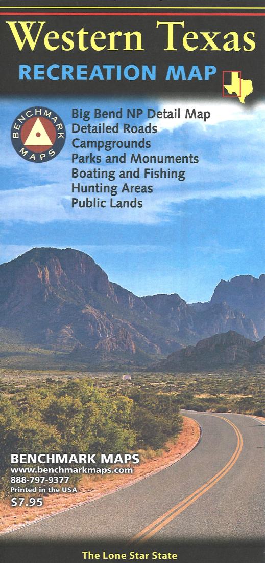 Texas, Western, Recreation Map