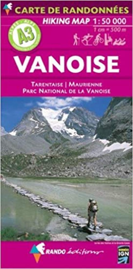 Vanoise Hiking Map