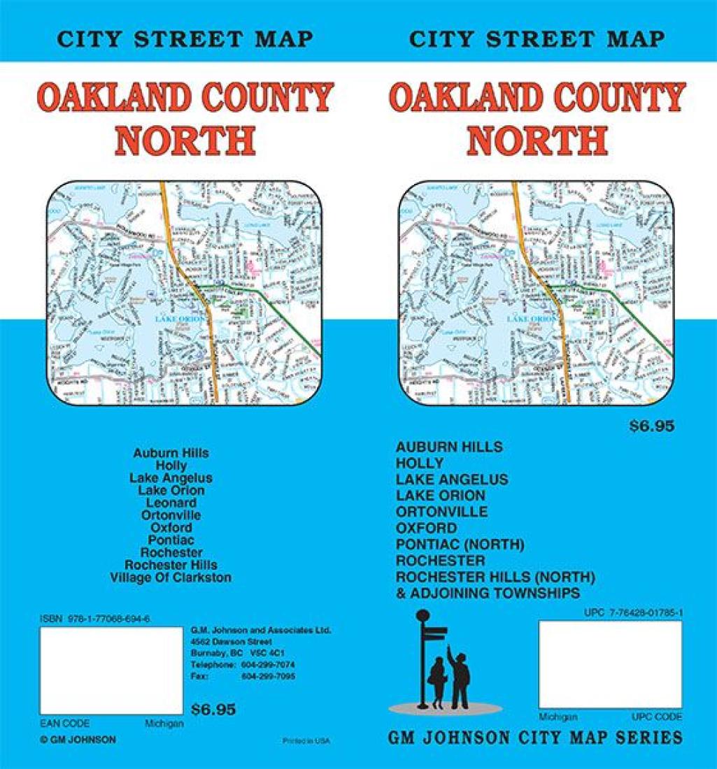 Oakland County : North : city street map