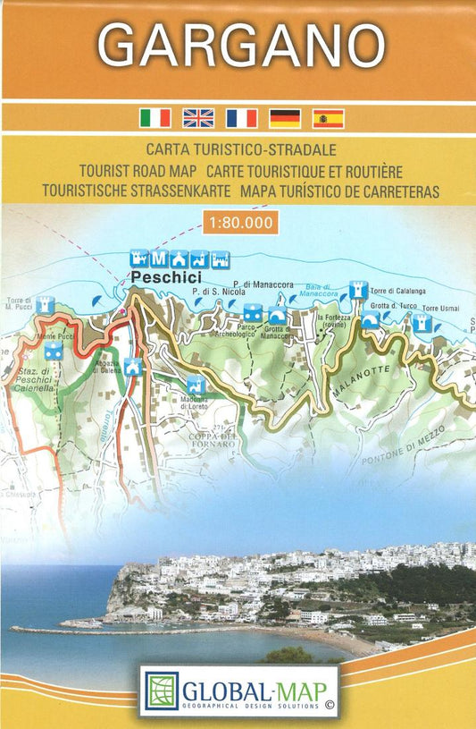 Gargano : carta turistico-stradale 1:80.000