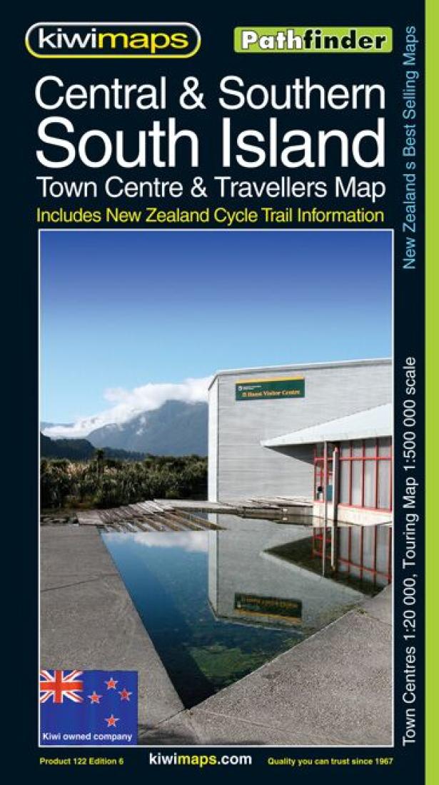 Central & southern South Island : town centre & travellers map