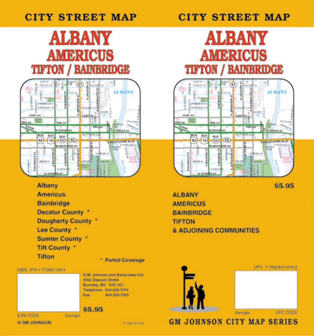 Albany : Americus : Tifton / Bainbridge : city street map
