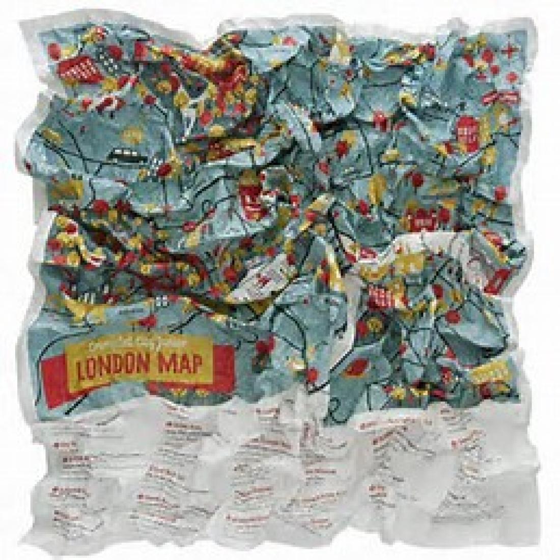 Crumpled City Junior Map of London