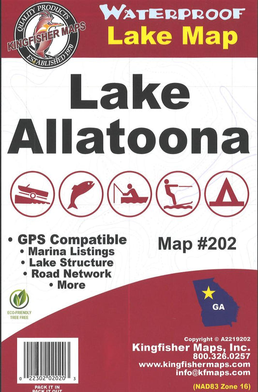 Lake Allatoona Fishing Map