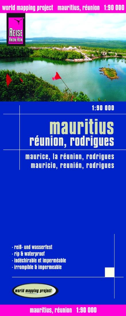 Mauritius, Réunion, Rodrigues = Maurice, la Réunion, Rodrigues = Mauricio, Reunión, Rodrigues