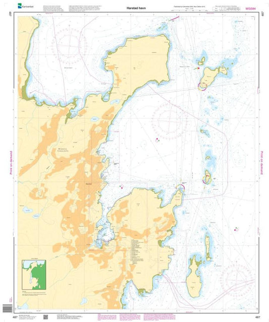 Harstad havn - 487 - Norway Kartverket Nautical Charts