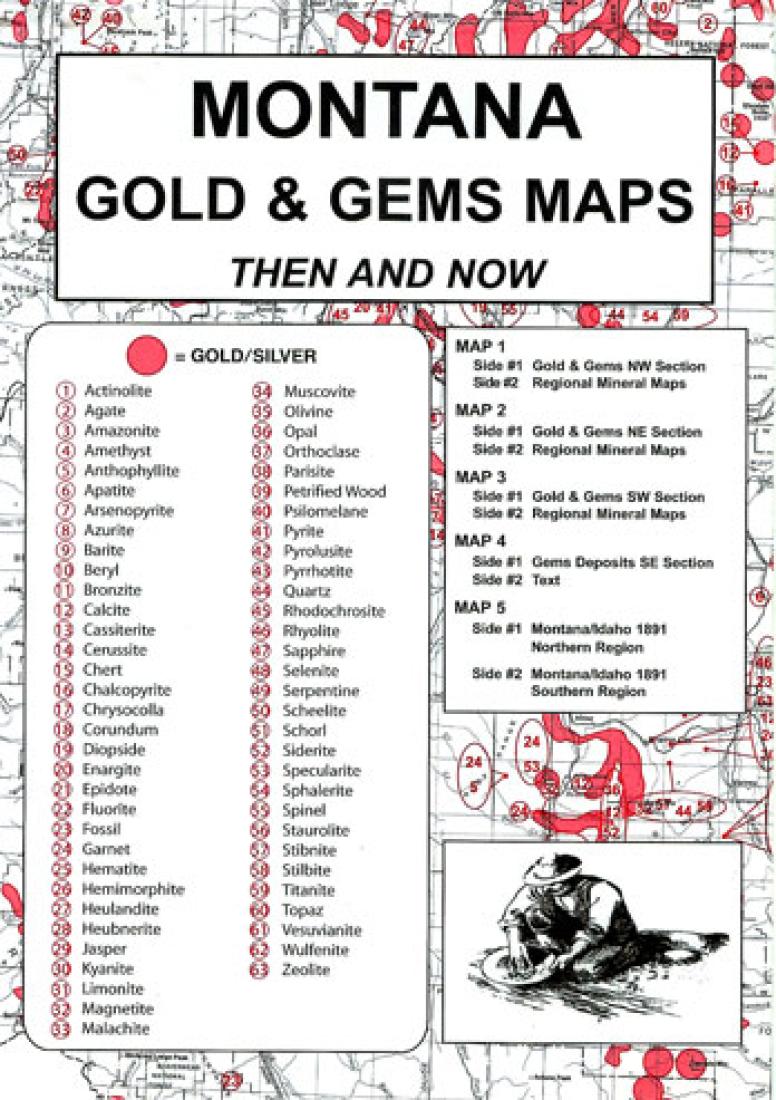 Idaho : gold & gems maps : reported occurrences